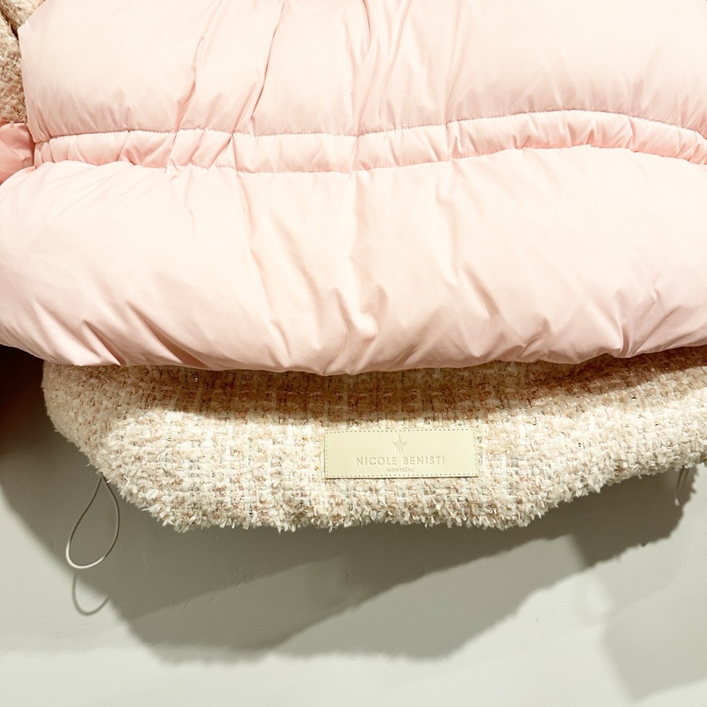 NWT Nicole Benisti Matignon Tweed Coat in Powder Pink Size XXS - Picture 15 of 15